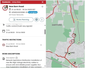 Road Works New Barn Road Road Works New Barn Road